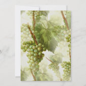 ぶどうつる植物ワイナリー結婚テーマ 招待状 (裏面)