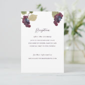 ぶどうつる植物ワイナリー&ヴィネヤードウェディングレセプション エンクロージャーカード (スタンド正面)