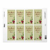 ぶどうつる植物ワインラベル ラベル (フルシート)