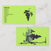 ぶどうつる植物名刺 名刺 (正面/裏面)