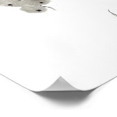 ぶどうつる植物墨絵 ポスター (角)