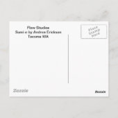 ぶどうつる植物墨絵 ポストカード (裏面)