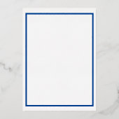 ぶどうつる植物白黒パネルフォイル招待状 箔招待状 (裏面)