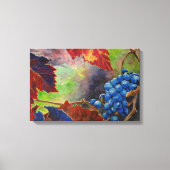 ぶどうつる植物紅葉ヴィネヤードウォーター色 キャンバスプリント (正面)