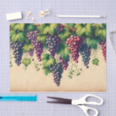 ぶどうつる植物縁どオンパーチメントデクページ 薄葉紙 (クラフト)