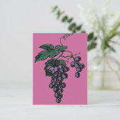 ぶどうつる植物葉書 ポストカード (スタンド正面)