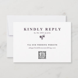 ぶどうつる植物電子QRコード結婚のくもの巣サイト 出欠カード