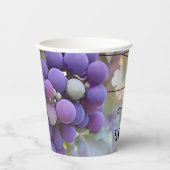 ぶどうとストリングライトフェスティバル誕生日 紙コップ (正面)