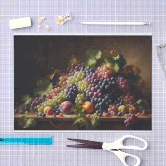 ぶどうとフルーツ絵を描の分離 薄葉紙 (クラフト)