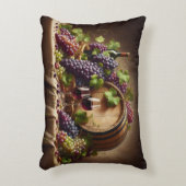 ぶどうとワインが生き残る アクセントクッション (正面(垂直))