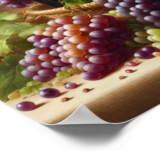 ぶどうとワインが生き残る ポスター (角)