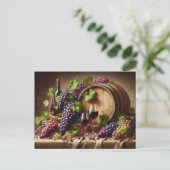 ぶどうとワインが生き残る ポストカード (スタンド正面)