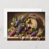 ぶどうとワインが生き残る ポストカード (正面/裏面)