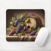 ぶどうとワインが生き残る マウスパッド (マウス)