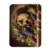 ぶどうとワインが生き残る マグネット (縦)