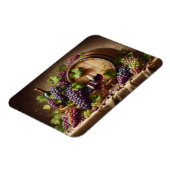 ぶどうとワインが生き残る マグネット (左側)