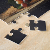 ぶどうとワインのボトル静物詩 ジグソーパズル (側面)