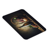 ぶどうとワインのボトル静物詩 マグネット (右側)