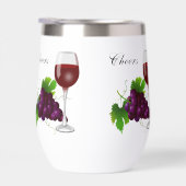 ぶどうとワイングラスパーソナライズされた (右面)