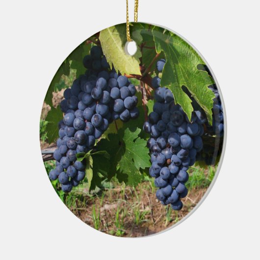 ぶどうのつる植物オーナメント セラミックオーナメント (左)