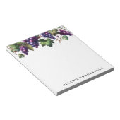 ぶどうのつる植物カスタム ノートパッド (アングル)