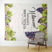 ぶどうの地中海庭園の背景 タペストリー (インサイチュ(横))