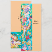 ぶどうの妖精物語 ピンク ブルー フクシア ホワイト 招待状 (正面/裏面)