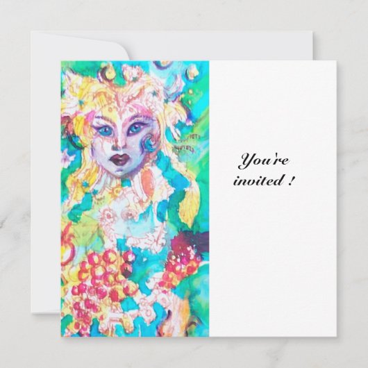 ぶどうの妖精物語 招待状 (正面)