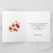 ぶどうの実の水彩テーマ 明るい色彩 サンキューカード (内部)