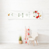 ぶどうの実の水彩テーマ 明るい色彩 横断幕 (インサイチュ)