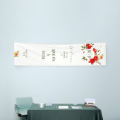 ぶどうの実の水彩テーマ 明るい色彩 横断幕 (トレードショー)