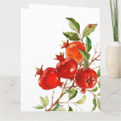 ぶどうの実 水彩テーマ 明るい色彩 サンキューカード (裏面)