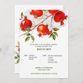 ぶどうの実 水彩テーマ 明るい色彩 招待状 (正面/裏面)