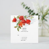 ぶどうの実 水彩画 テーマ 明るい色 招待状 (スタンド正面)