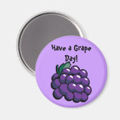 「ぶどうの日を過ごす」マグネット マグネット (正面/裏面)