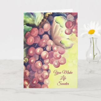 ぶどうの木ホスピタリティーへの感謝 カード