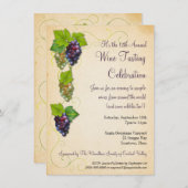 ぶどうの木 ワインパーティー招待状 招待状 (正面/裏面)