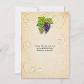 ぶどうの木 ワインパーティー招待状 招待状 (裏面)