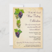 ぶどうの木 ワインパーティー招待状 招待状 (正面)