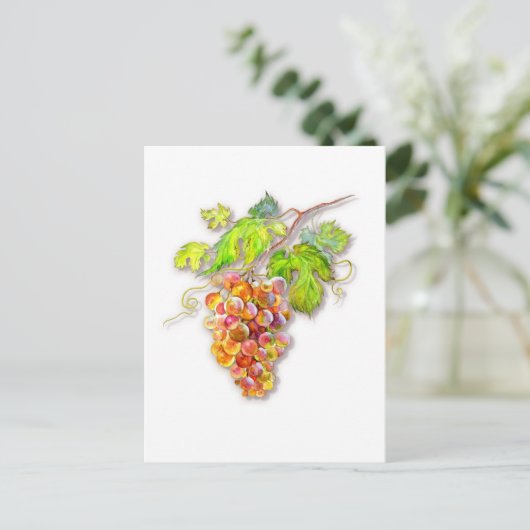 ぶどうの束 ポストカード (スタンド正面)
