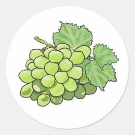 ぶどうの束 ラウンドシール
