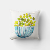 ぶどうの水色かわいい果物 クッション (正面)