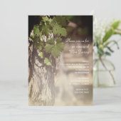 ぶどうの葉のワインパーティー招待状 招待状 (スタンド正面)