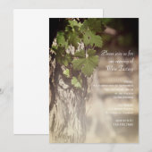 ぶどうの葉のワインパーティー招待状 招待状 (正面/裏面)