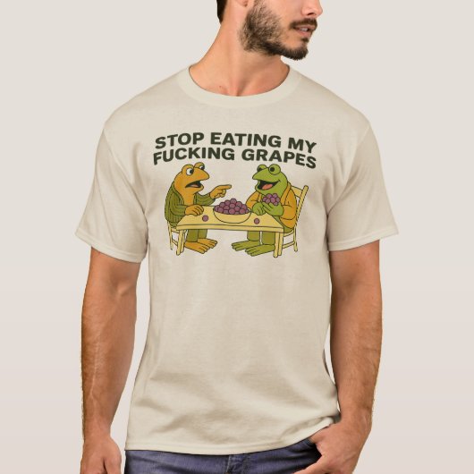 ぶどうを食べるな Tシャツ (正面)