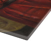 ぶどうイタリアン狩り女性（夏の収穫） カッティングボード (角)