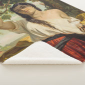 ぶどうイタリアン狩り女性（夏の収穫） シェルパブランケット (3/4)