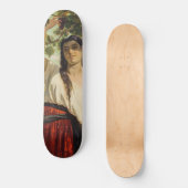 ぶどうイタリアン狩り女性（夏の収穫） スケートボード (正面)