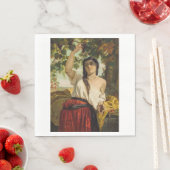 ぶどうイタリアン狩り女性（夏の収穫） スタンダードランチョンナプキン (インサイチュ)