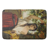 ぶどうイタリアン狩り女性（夏の収穫） バスマット (正面)